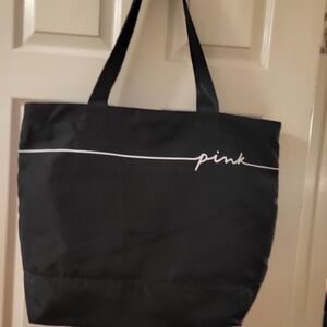 PINK Victoria's Secret Slightly  Used Black Tote Bag